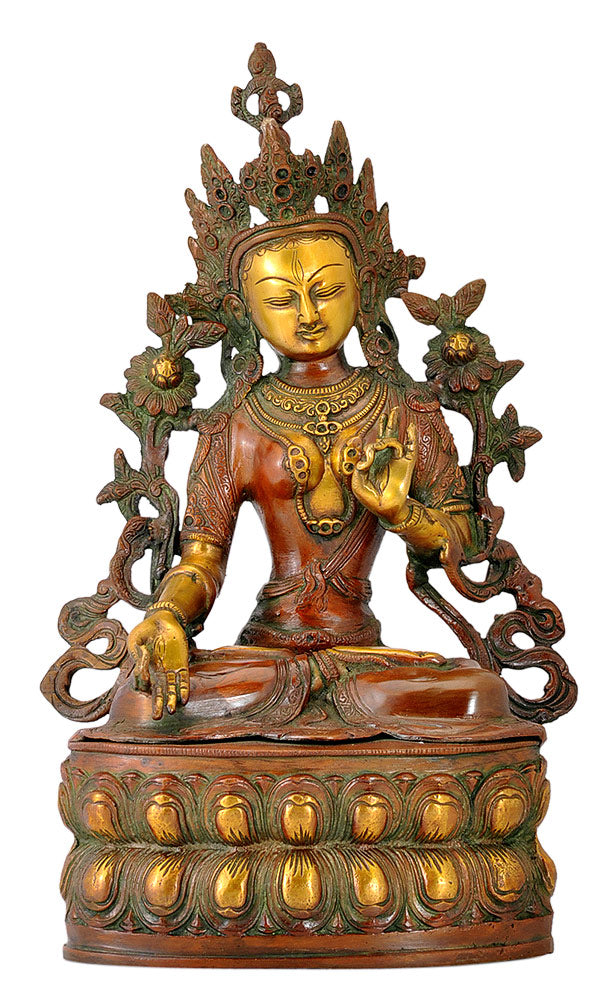 Buddhist Goddess Tara - Brass Statue