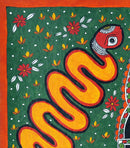 Shivalinga Served by Auspicious Nagas - Madhubani Painting