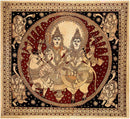 Devas Worship Lord Siva, Parvati - Kalamkari Painting