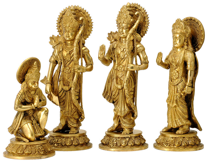 Shri Ram Darbar Brass Murties Set