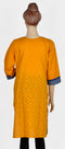Orange Long Cotton Kurta