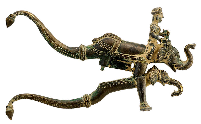 Elephant Rider Antiqauted Brass Nut Cutter
