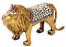Standing Lion Ornate Brass Sculpture