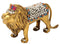 Standing Lion Ornate Brass Sculpture