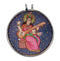 Goddess Saraswati - Hand Painted Pendant