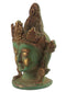 Tara Brass Head Antique Green Finish