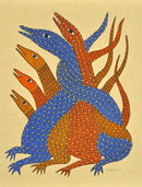 Inhabitants of Jungle - Gond Painting