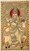 Lord Krishna as Gau Gopala - Cotton Kalamkari Painting