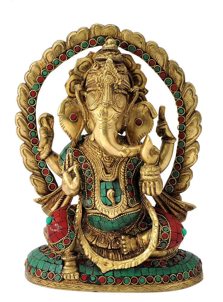 Ganesha with Decorative Aureole