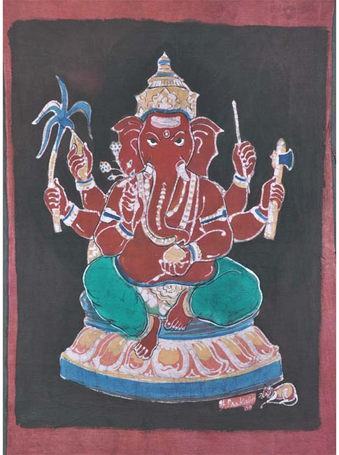 Siddhi Ganpati - Batik Painting