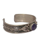 Unique Design Gemstone Studded Tibetan Bracelet 7.25"