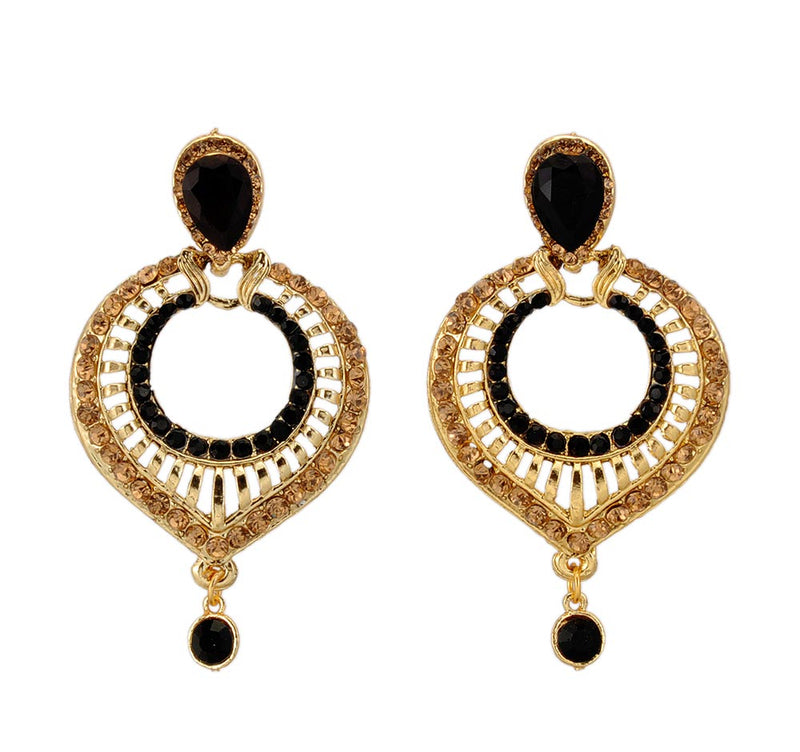 Round Detailing Earrings Dangle