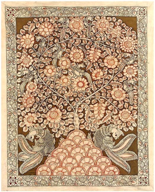 Tree of Joy - Kalamkari Painting