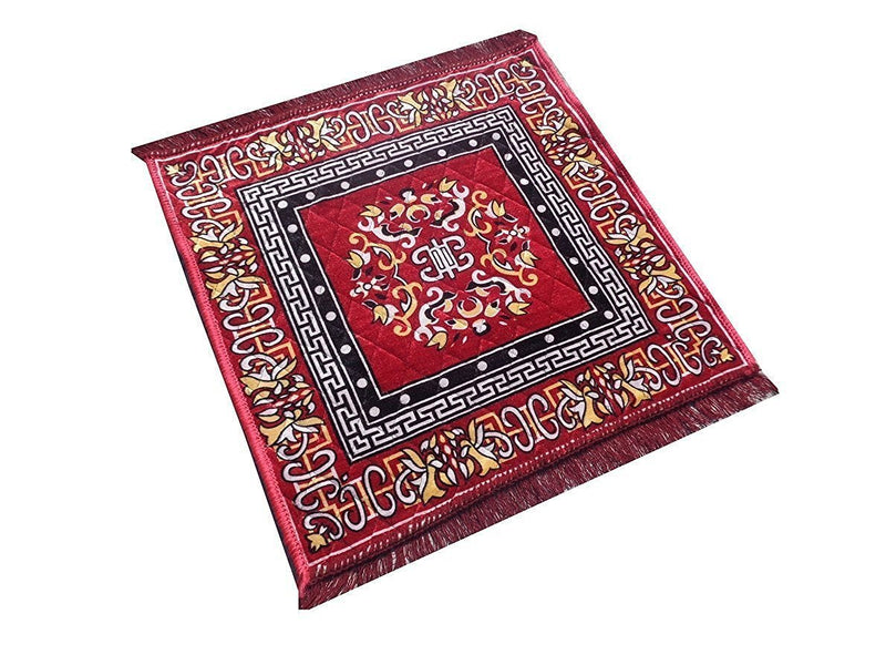 Velvet Pooja Mat - 24"x24"