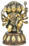 "Panchmukhi Lord Hanuman" Brass Sculpture 13.50"