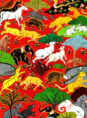 Fantasy Land-Indian Art Painting
