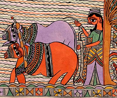 Harvest Time Folk Art of Mithila