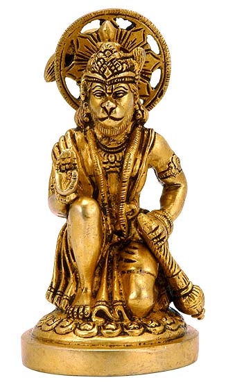 Shri Bajrangbali Hanuman - Brass Statue