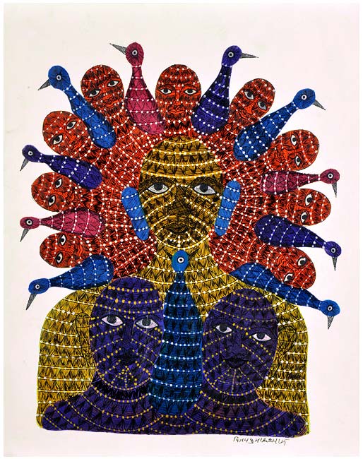 "Symphony" Gond Tribal Art