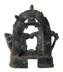 Old Finish Folkart Style Shiva Parvati Baby Ganesh Collector's Statue