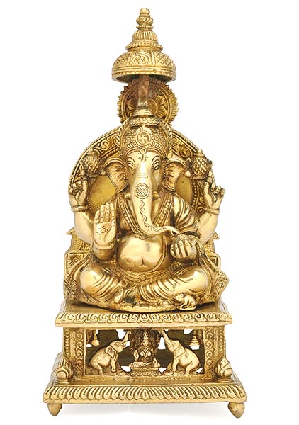 Shubh Ganpati - Brass Sculpture