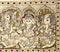 God Ganesha  In Ashta Roopa - Kalamkari Painting