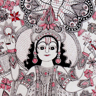 Lustrous God Vishnu