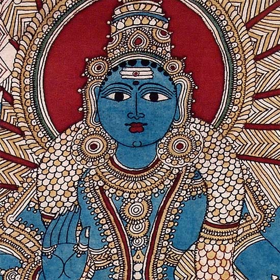 Lord Murugan (Son of Lord Shiva) Kalamkari Painting