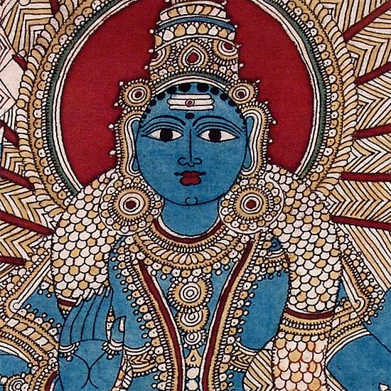 Lord Murugan (Son of Lord Shiva) Kalamkari Painting