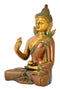 Brass Sculpture 'Seated Bhuddha' 6"