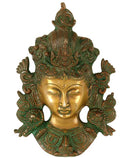Goddess Tara Fine Brass Mask 8"