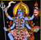 Goddess Kali Mata - Sequin Decorated Cloth Print