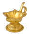 Five Wick Brass Lamp with Handle