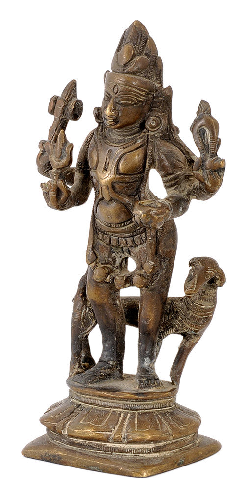 Lord Bhairav Antique Finish Statue