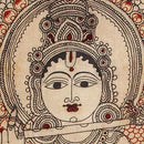 Krishna as Gau Gopala - Cotton Kalamkari Painting