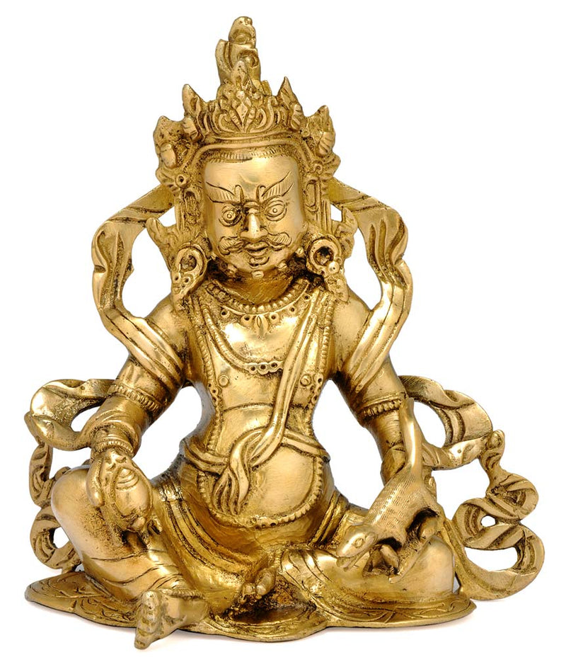 Lord of Wealth 'Kubera' Brass Sculpture