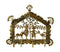 Lord Krishna Meets Radha - Brass Key Hanger