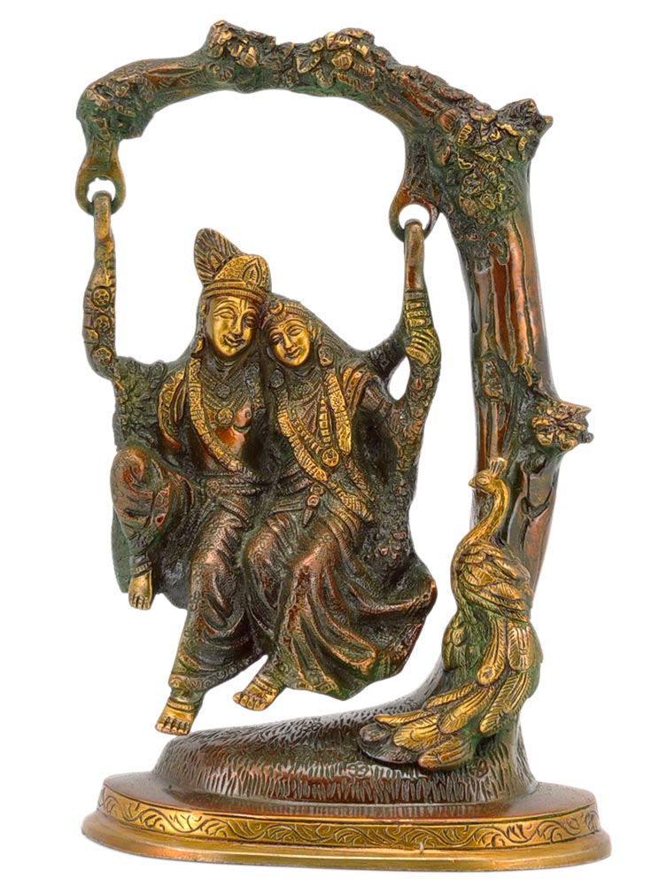 Radha Krishna on a Swing