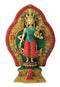 Buddhist Goddess Tara Mosaiced Brass Sculpture 15.50"