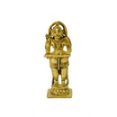 Hanumanji Holding Ramayana - Small Brass Statue 4"