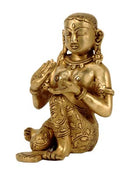 Brass Statue - Goddess Blesses Devotees