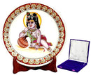Baby Krisna Eating Butter - Marble Painting