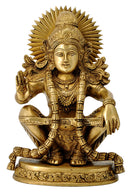 Lord Ayyappan Brass Sculpture