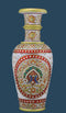 Hand Painted Marble Vase with Jali Cut Work