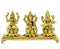 Laxmi Ganesh Saraswati - Brass Statue