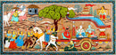 Mathura Vijay - Traditional Patachitra on Tussar Silk