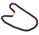 Transparent Purple Cut Stone Necklace
