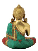 Buddha in Vitarka Mudra Brass Figurine