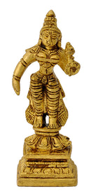 Standing Goddess Lakshmi Brass Figurine