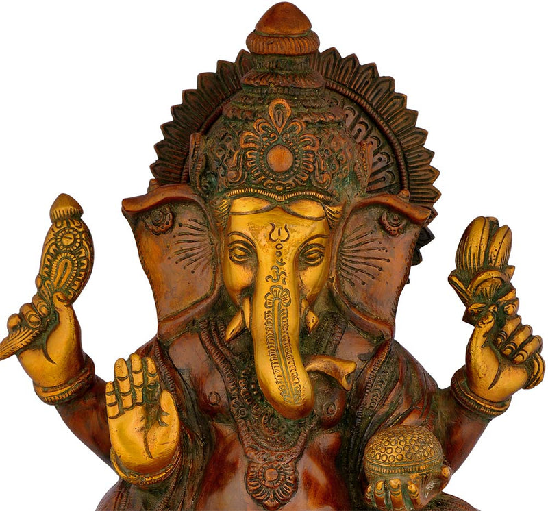 Vighneswar Ganpati - Brass Statue